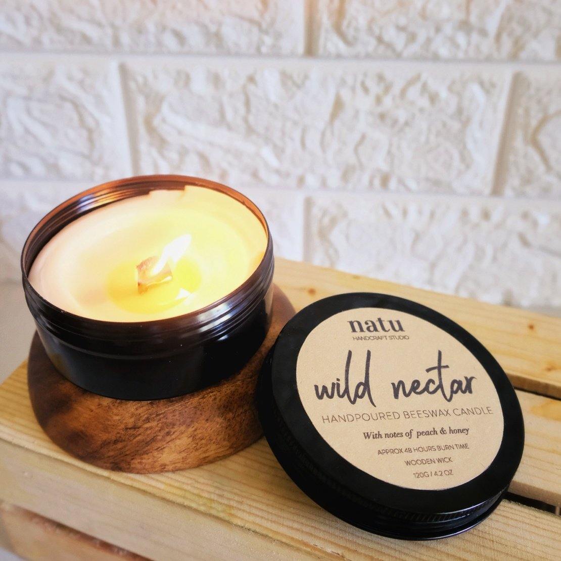 beeswax candle wild nectar