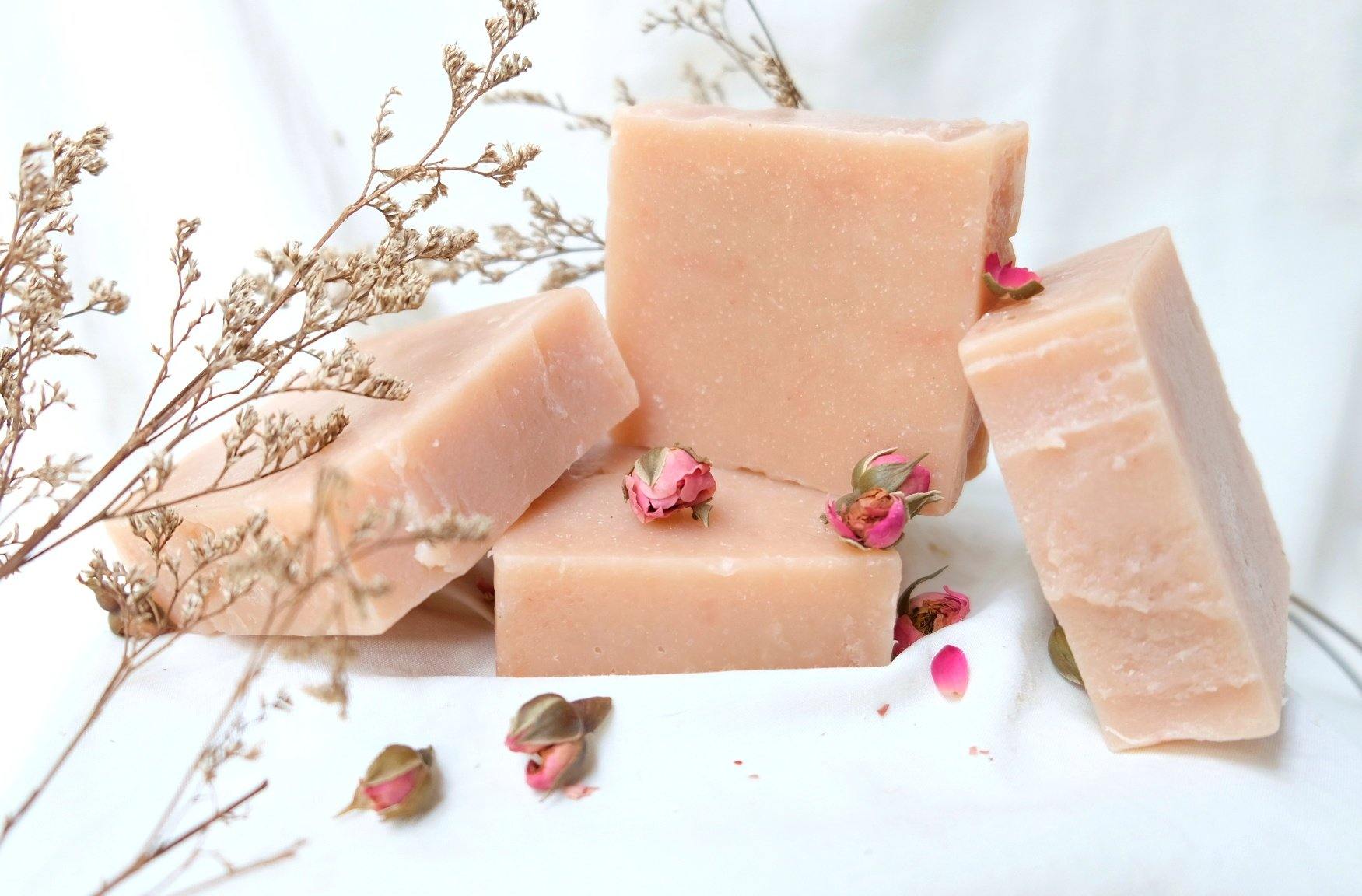 Rose Jasmine & Pink Clay Soap - Natu Handcraft Studio