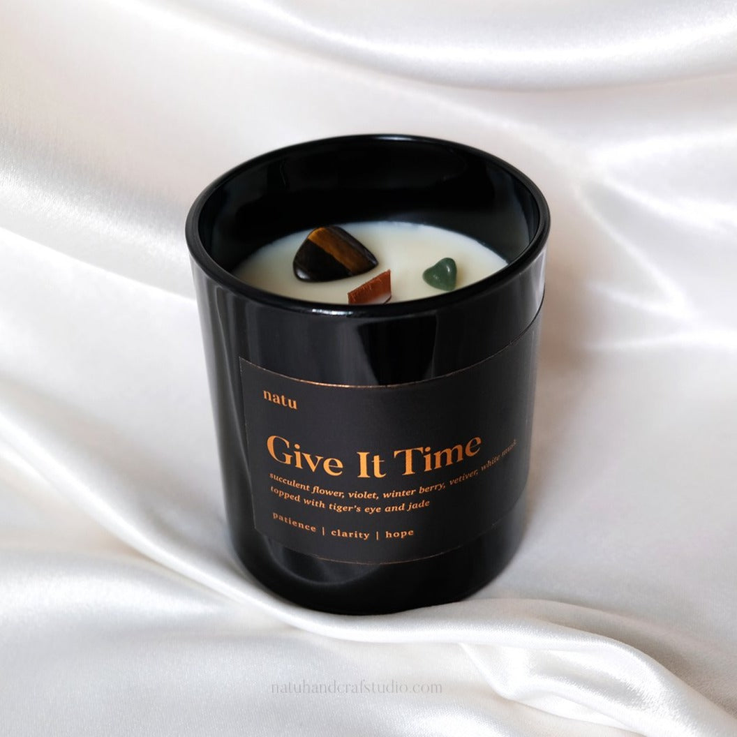Give It Time Scented Soy Beeswax Candle Natu Handcraft Studio Natu.ph
