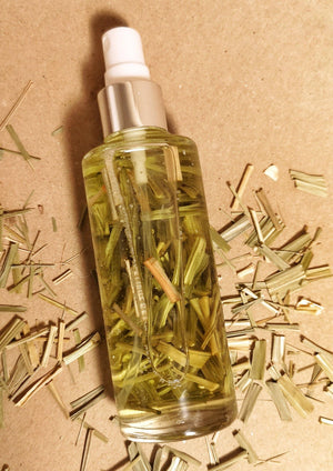 Lemongrass Infused Body Oil - Refresh & Hydrate - Natu Handcraft Studio