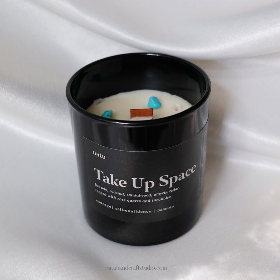 Take Up Space Scented Candle Natural Soy Beeswax Natu Handcraft Studio